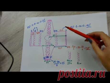 Горизонтальный свитер онлайн. Выпуск 3. Как сделать расчеты рукава. Прямой эфир Instagram