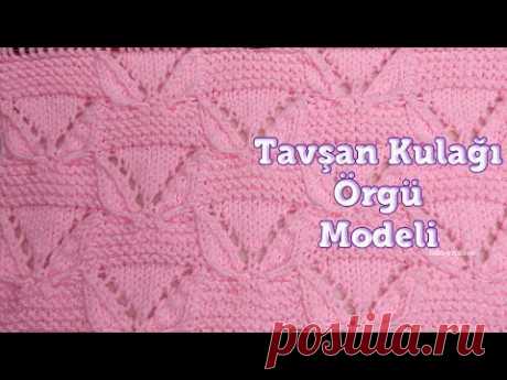 Tavşan Kulağı Örgü Modeli _Örgü Modelleri