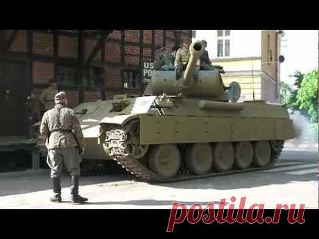 Panther tank replica  in Łabiszyn - YouTube