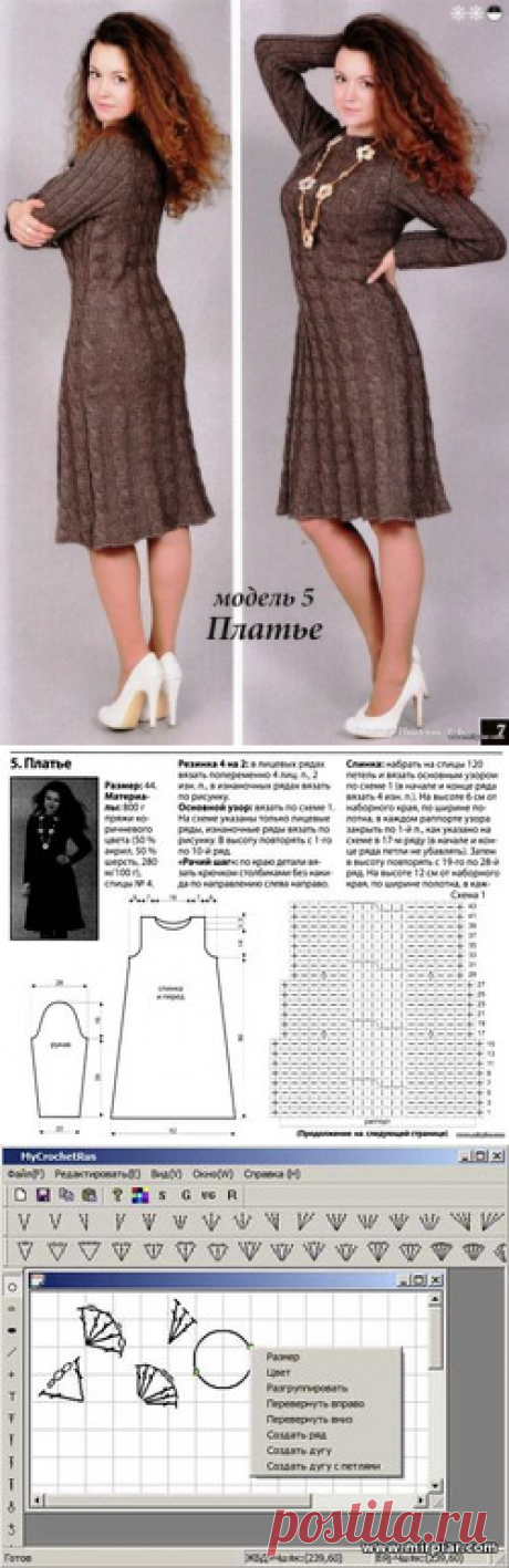 вязаное платье спицы 1 - Клуб Модного трикотажа - Смотреть фотографии - Фотоальбом - &quot;MirPiar.com&quot; - Справочно-информационный портал. Донецк