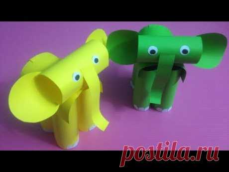 How to Make Elephant with Color Paper | DIY Paper Elephants Making - YouTube