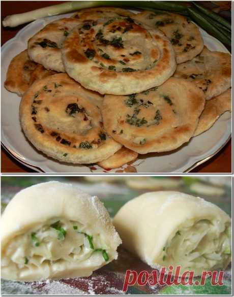 Катлама - узбекские луковые лепёшки.