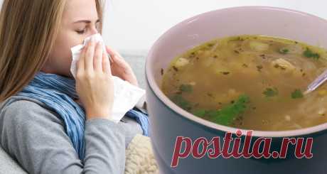 Исцелите простуду, грипп и инфекции синусов, принимая имбирно-чесночный суп
