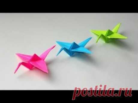 Журавлик из бумаги в технике оригами - запись пользователя Getera (Александра Смирнова) в сообществе Работа с бумагой в категории Оригами