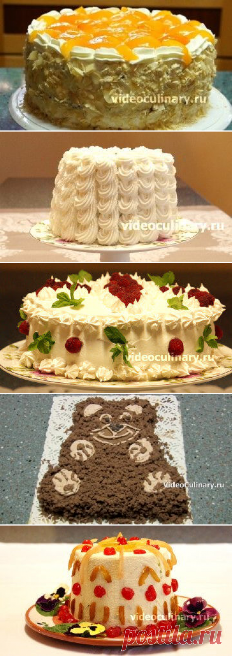 Торты и пирожные – рецепты тортов от бабушки Эммы с видео и фото