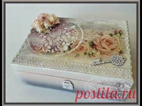 Romantic French Vintage - Tutorial Decoupage - YouTube