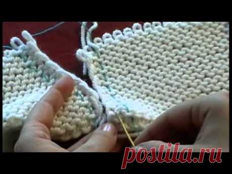 4. Трикотажные швы. Вертикальный трикотажный шов по изнаночной глади. Knitting seams #knitting