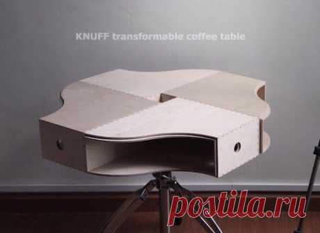 KNUFF Transformable Coffee Table - IKEA Hackers