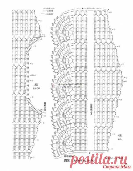 Нарядно и повседневно. Два джемпера по одной схеме. - Все в ажуре... (вязание крючком) - Страна Мам