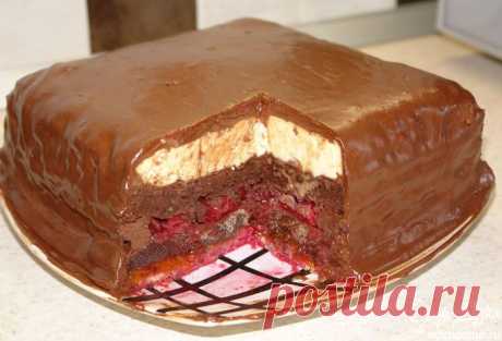 Шоколадный торт с пьяной вишней пользователя Виктория Головашевич