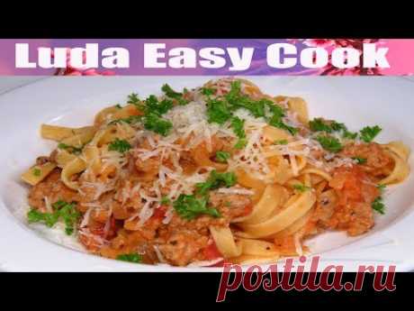 ОБЕД ПО РАСПИСАНИЮ! Лапша с Фаршем за 15 минут | Pasta Tomato Sauce
