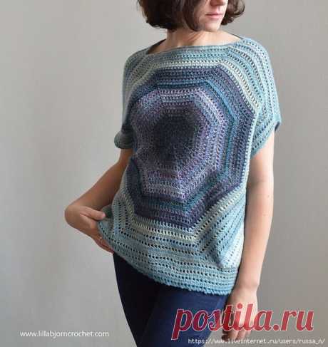 Lilla Bjorn Sweater
by Tatsiana Kupryianchyk

(на английском, с фото и видео)

Часть1https://www.lillabjorncrochet.com/2018/02/lilla-bjorn..

Часть 2https://www.lillabjorncrochet.com/2018/02/lilla-bjorn..

Часть 3https://www.lillabjorncrochet.com/2018/02/lilla-bjorn..