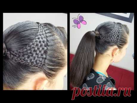 Basket Woven Ponytail - Basket wave | Cute Girly Hairstyles | Hairstyles for School