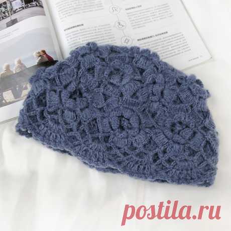 Retro Literary Casual Turban Hat Hand-crocheted by Women Beanie Hat - Digital Zakka