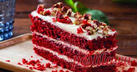 «Красный бархат» - яркий, вкусный праздничный десерт - Домашняя выпечка - медиаплатформа МирТесен