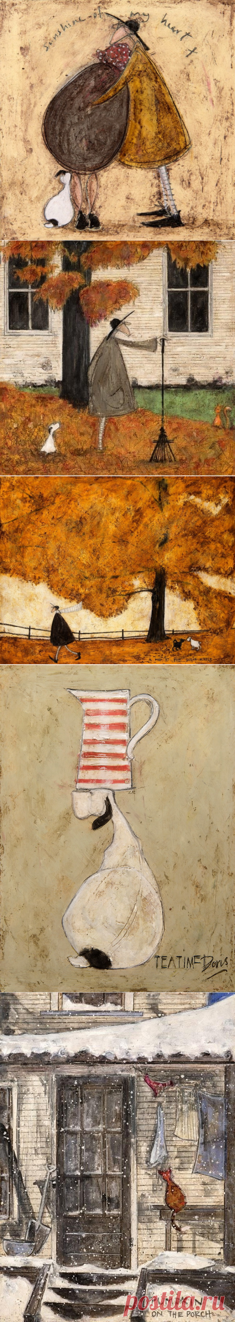 Маленький мир мистера Горчицы... Художник Sam Toft