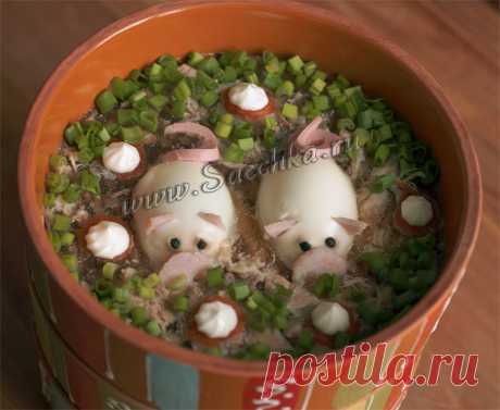 Холодец «Поросята» - рецепт с фото Холодец приготовлен в мультиварке Steba за 1 час 40 минут из курицы и лося, украшен «поросятами» из яйца.