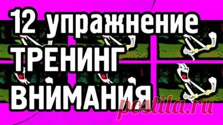 Зрение Внимание Память | 12 упр. Тренинг внимания, найди 2 одинаковые картинки