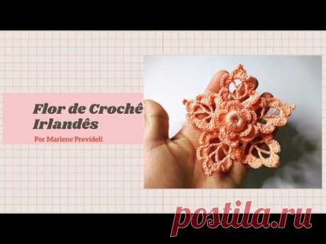 Veja o Passo a Passo Completo desta Linda Flor de Crochê Irlandês! - YouTube