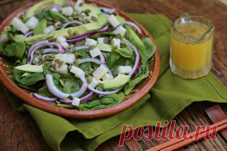 Салат со шпинатом рецепт с фото - 1000.menu