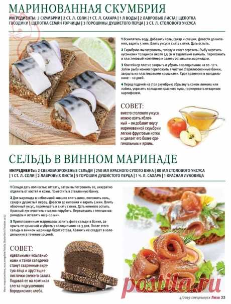 Маринованная скумбрия. Сельдь в винном маринаде