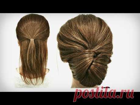 Прическа на Короткие волосы. Просто сделать СЕБЕ! Hairstyle for Short Hair. Just Make Yourself!