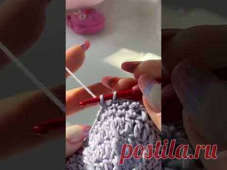 Как соединить мотивы КРЮЧКОМ в процессе вязания! 🎉 #crochet