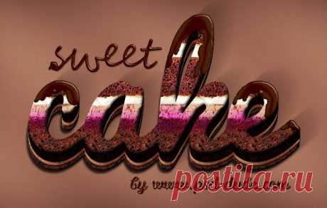 Cream and Chocolate Cake Photoshop Text Effect - Photoshop tutorial | PSDDude