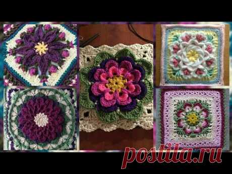Crochet Granny Square Free Pattern Flower Design Ideas For Biggners Trendy Clothes Diy Project's