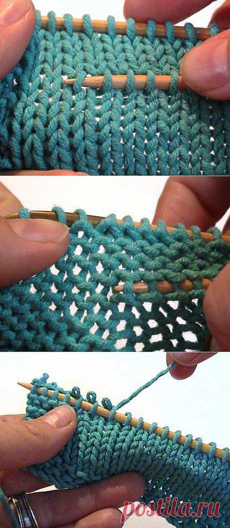 Как правильно распускать вязание.