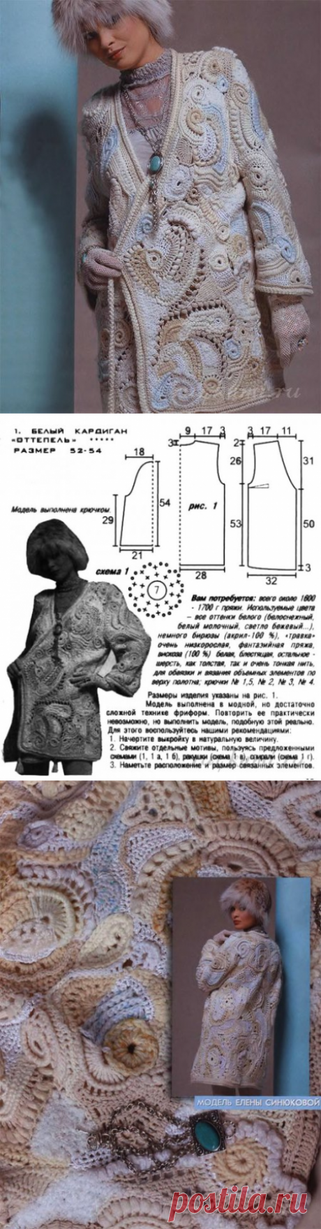 Вязаный кардиган крючком » Сайт &quot;Ручками&quot; - делаем вещи своими руками