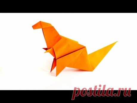 How to make a paper Tyrannosaurus - Origami Dinosaur