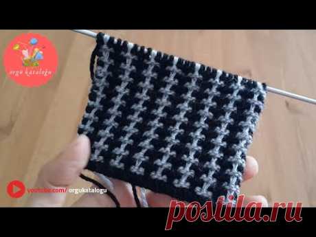 #8 Kafes Örgü Modeli - Örgü Modelleri / Knitting Patterns - YouTube