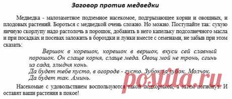 Заговоры для сада и огорода, чтобы урожай хороший был и вредители не губили растения. | Познавательный сайт ,,1000 мелочей&quot;