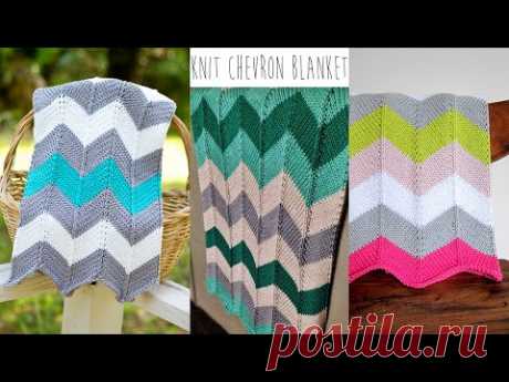 KNITTING TUTORIAL-CHEVRON BLANKET