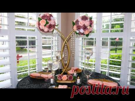 How I Transform $1 Hula Hoop into A Unique Lavish Centerpiece | Easy DIY