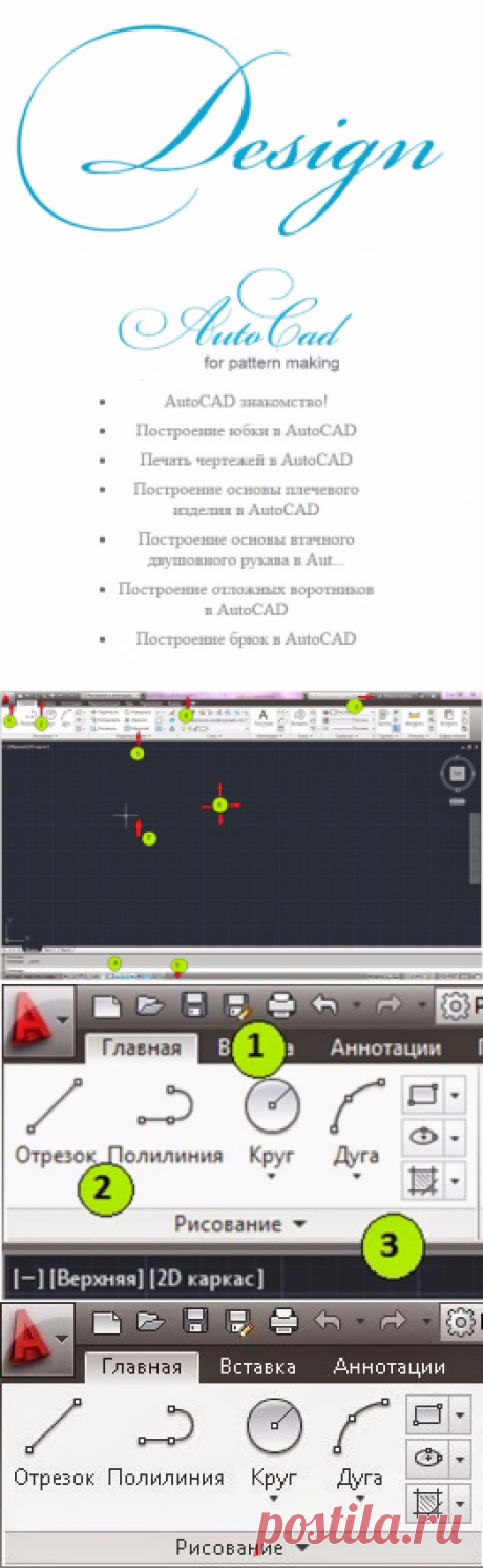 Строим базовые выкройки, используя программу AutoCad. Подробные мастер-классы