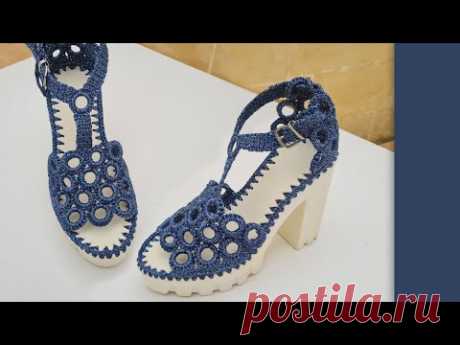 💥💝 БОСОНОЖКИ  EVA 🔥ВЯЖЕМ КРЮЧКОМ 💥⚡СТИЛЬНО КРАСИВО ПРОСТО💥 CROCHET SHOES