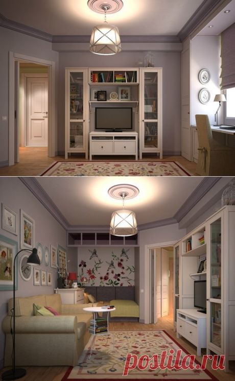 Идея интерьера небольшой квартиры - Дизайн интерьеров | Идеи вашего дома | Lodgers