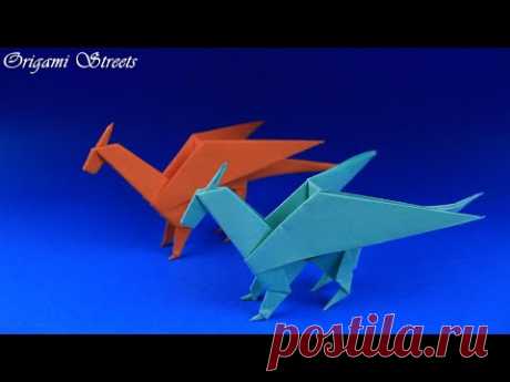 Как сделать дракона из бумаги. Оригами дракон