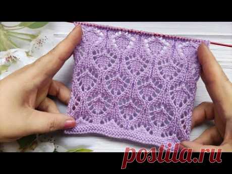 Lace Stitch Knit Pattern | Ajourmuster stricken | Punto Traforato ai ferri | Point Ajouré au Tricot