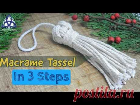 How To Make a Tassel In 3 EASY STEPS | DIY Macrame
