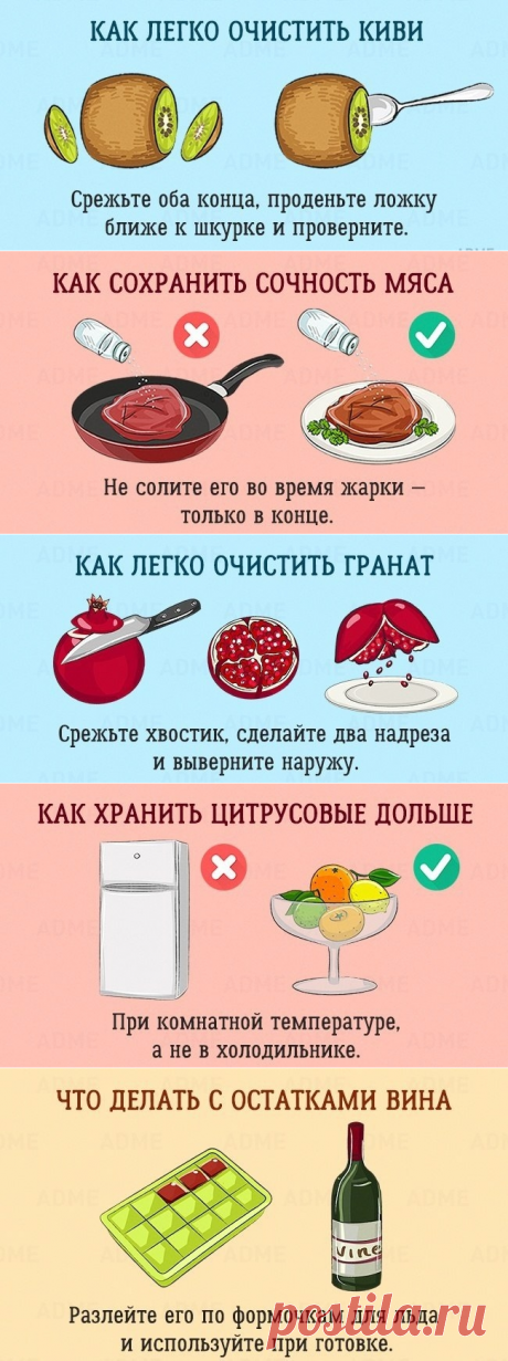 5 бесценных кухонных лайфхаков.