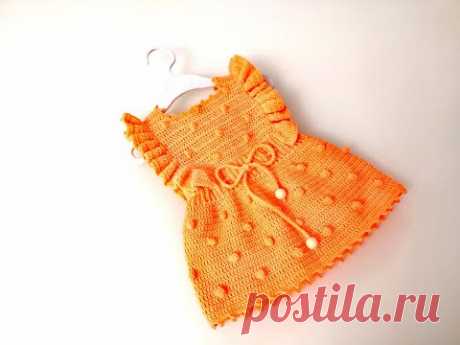 Сарафан крючком//Crochet Sundress//Crochet dress