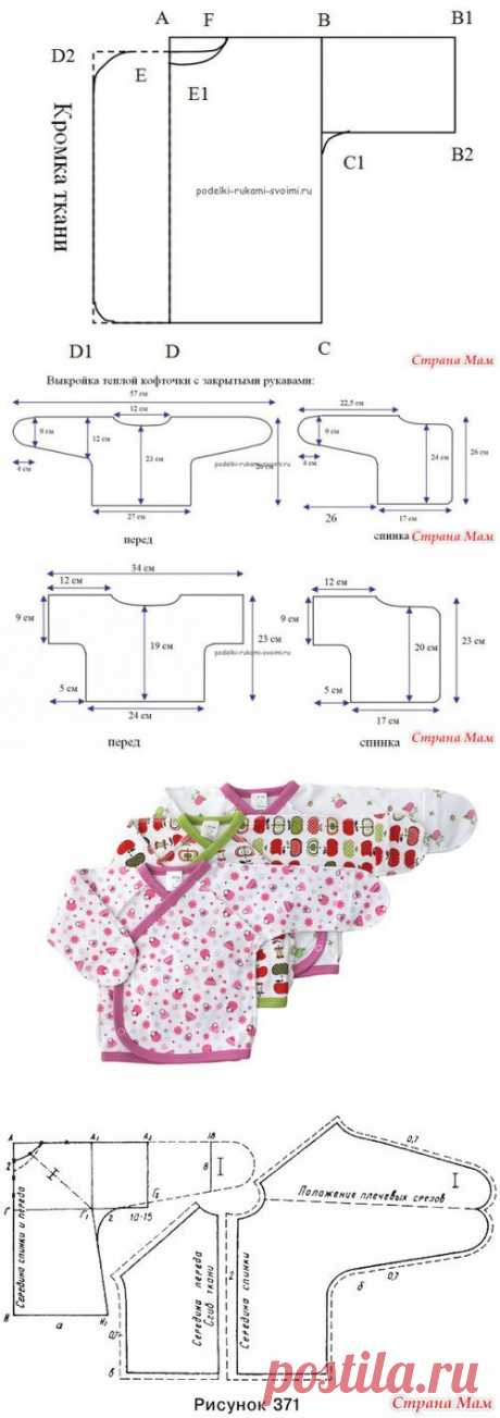 Распашонки своими руками. - Авторские уроки шитья... моделирование, крой, технология - Страна Мам