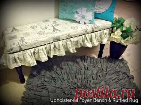 Craft Goodies: Ruffled Rug Tutorial...SYTYC Winning Project part 1!!!   коврик с оборками