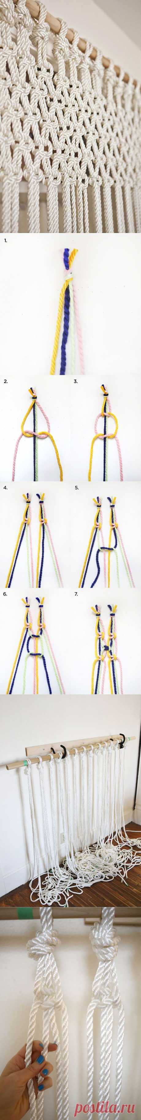 Штора-макраме (DIY, подборка) / Шторы /