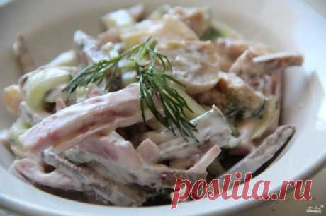 Салат из свиного языка - пошаговый рецепт с фото на Повар.ру