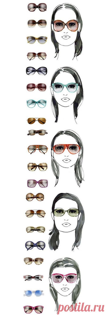Подбираем солнцезащитные очки по типу лица: — Модно / Nemodno