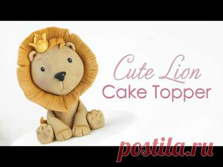 How to make a Cute Lion Cake Topper Tutorial